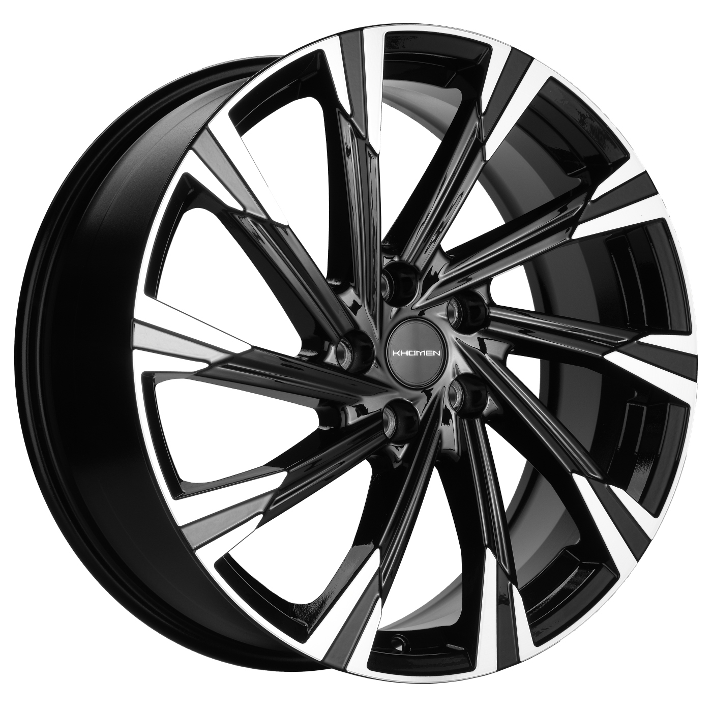 Диски Khomen Wheels KHW1901 7.5x19/5x108 D60.1 ET47 KHOMEN-WHEELS-BLACK-FP