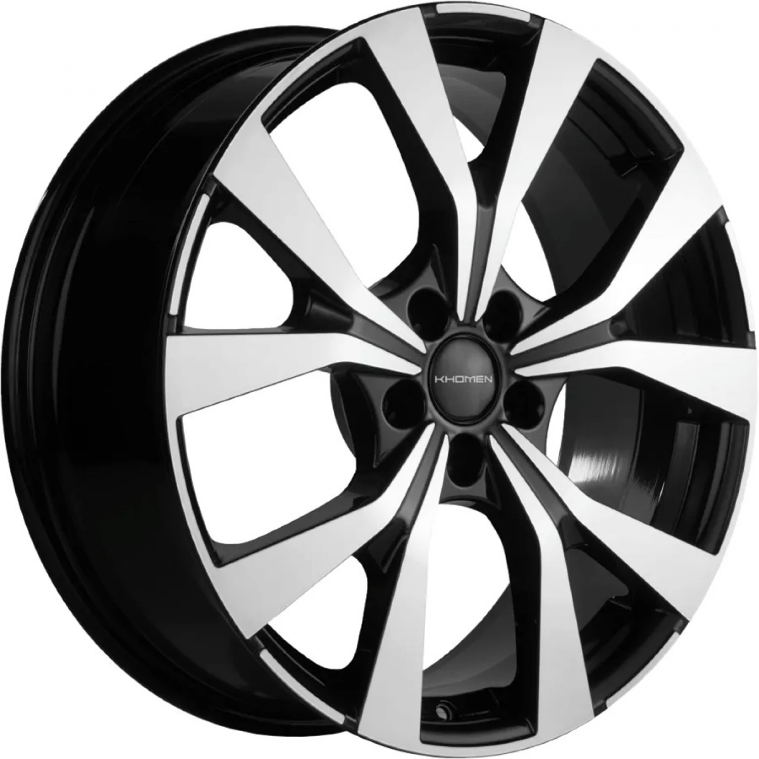 Диски Khomen Wheels KHW1906 7x19/5x108 D60.1 ET33 KHOMEN-WHEELS-BLACK-FP