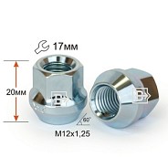 Гайка M12x1.25 L20 H19 Zn конус Вектор 300044 Z